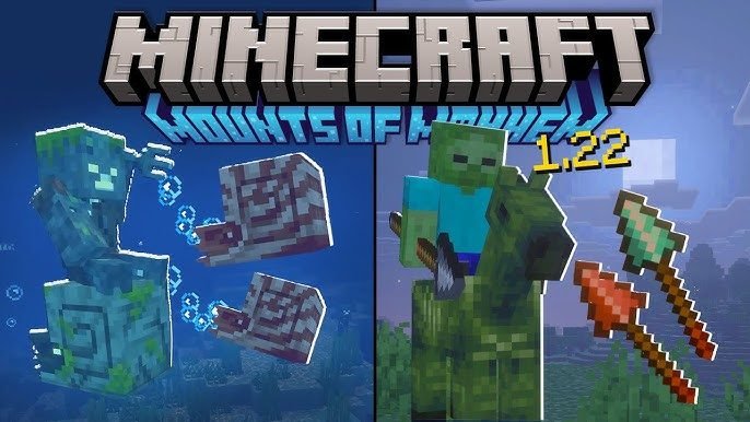 Interface do Minecraft Marketplace mostrando pacotes de skins e o saldo de Minecoins, com destaque para a nova atualização 1.22.