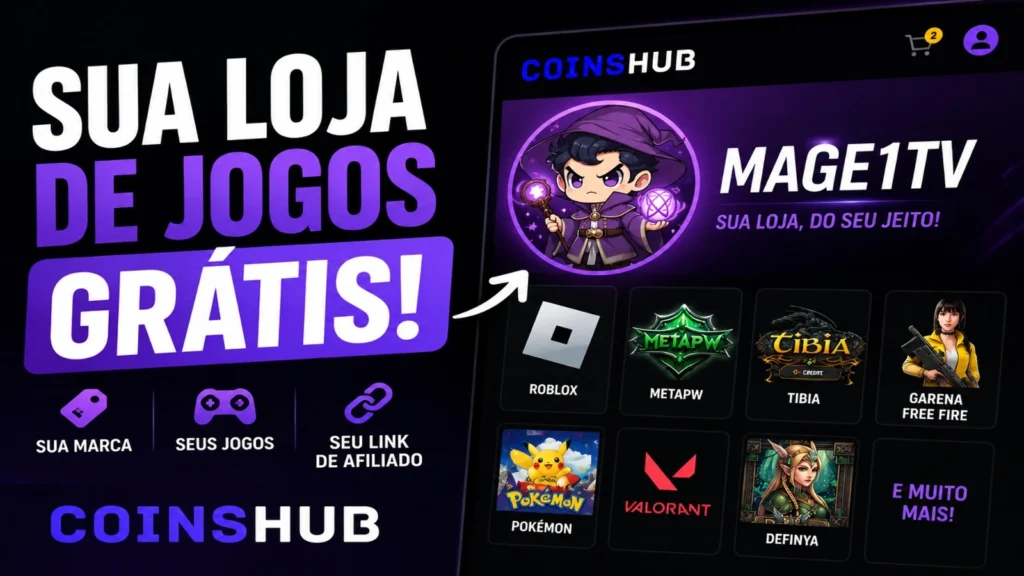 fazer Minha loja de games 